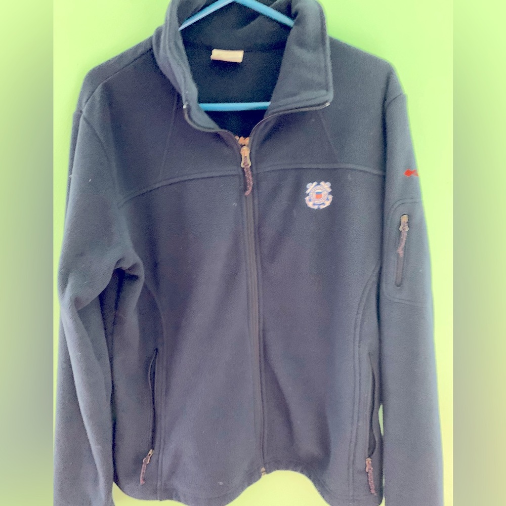 Coast Guard blue fleece jacket